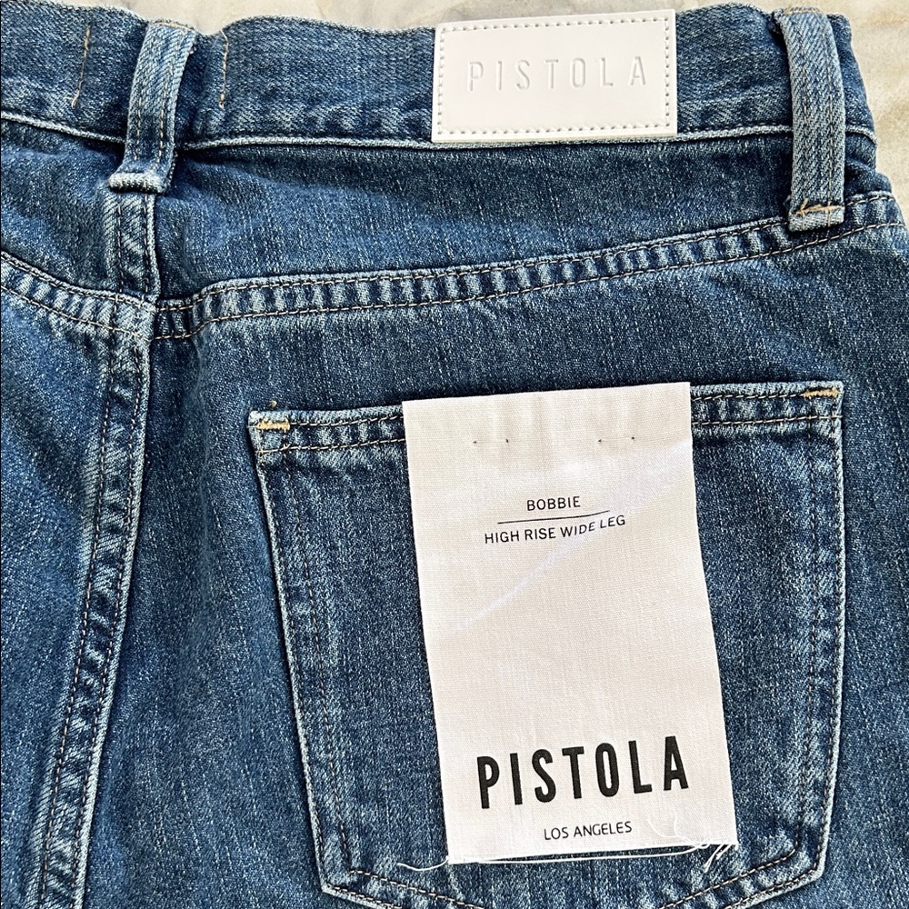 Pistola Bobbie Crossover Relaxed Fit Blue Jeans - Picture 7 of 8